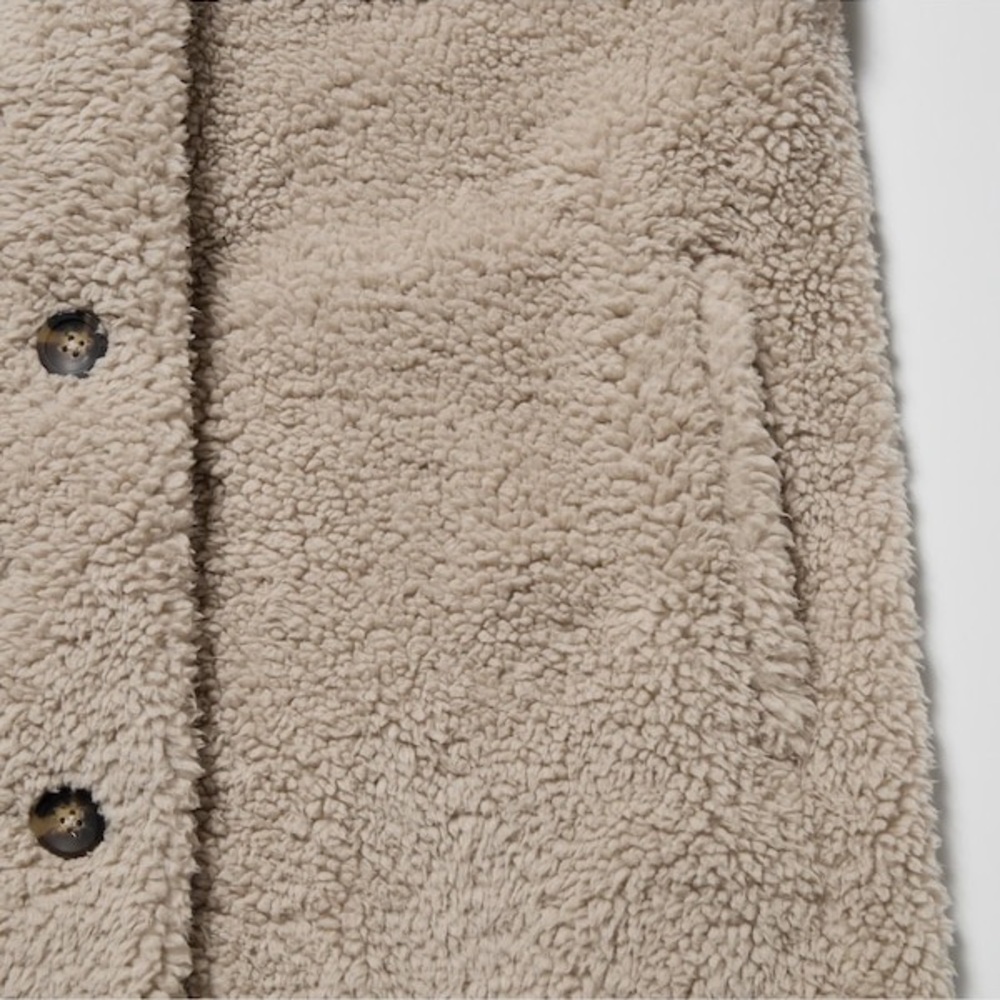 Uniqlo Tan Teddy Jacket - Picture 6 of 12